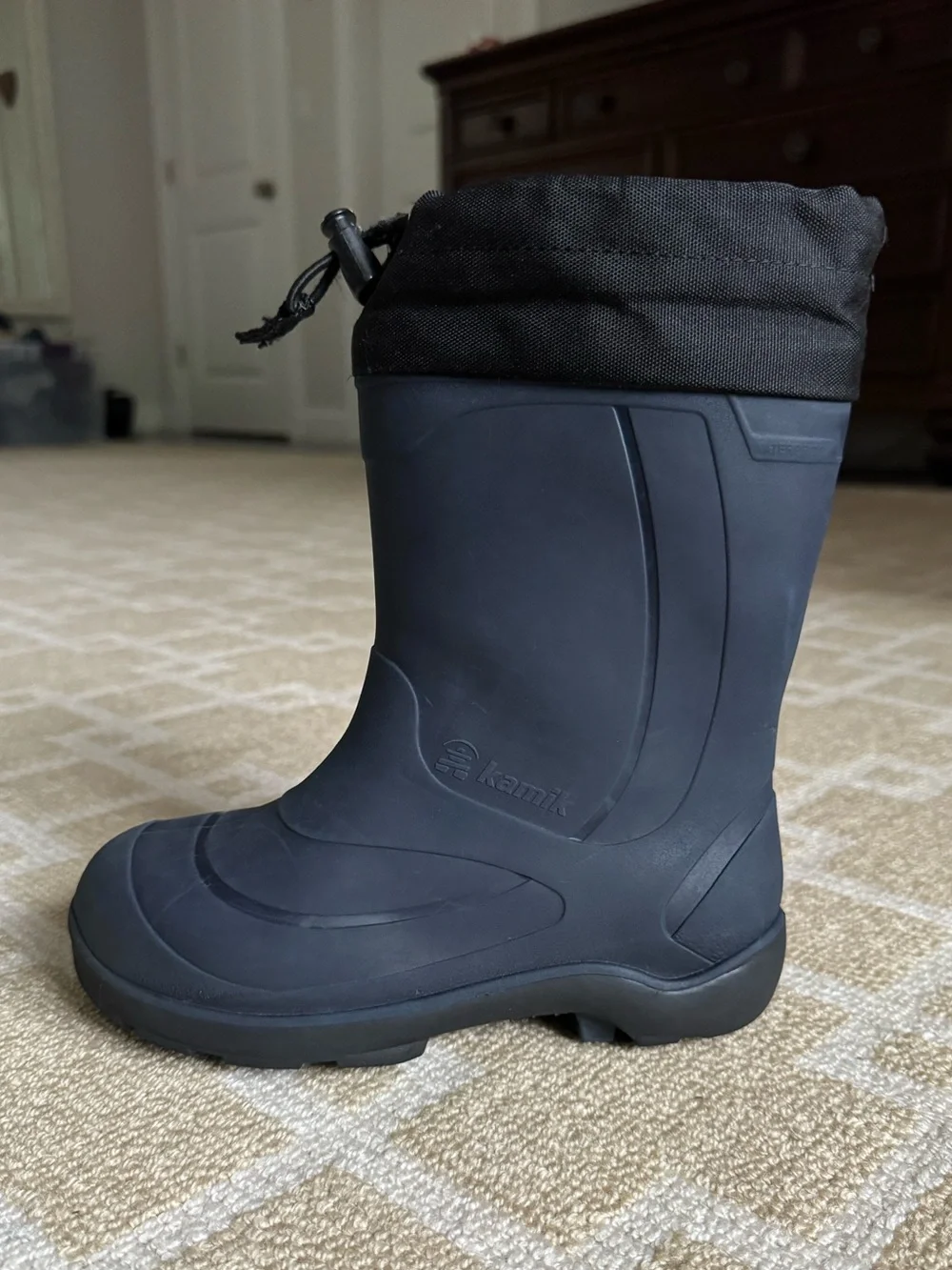 Kamik Kids Snobuster Waterproof Insulated Winter Snow Boots Navy Blue Size 13